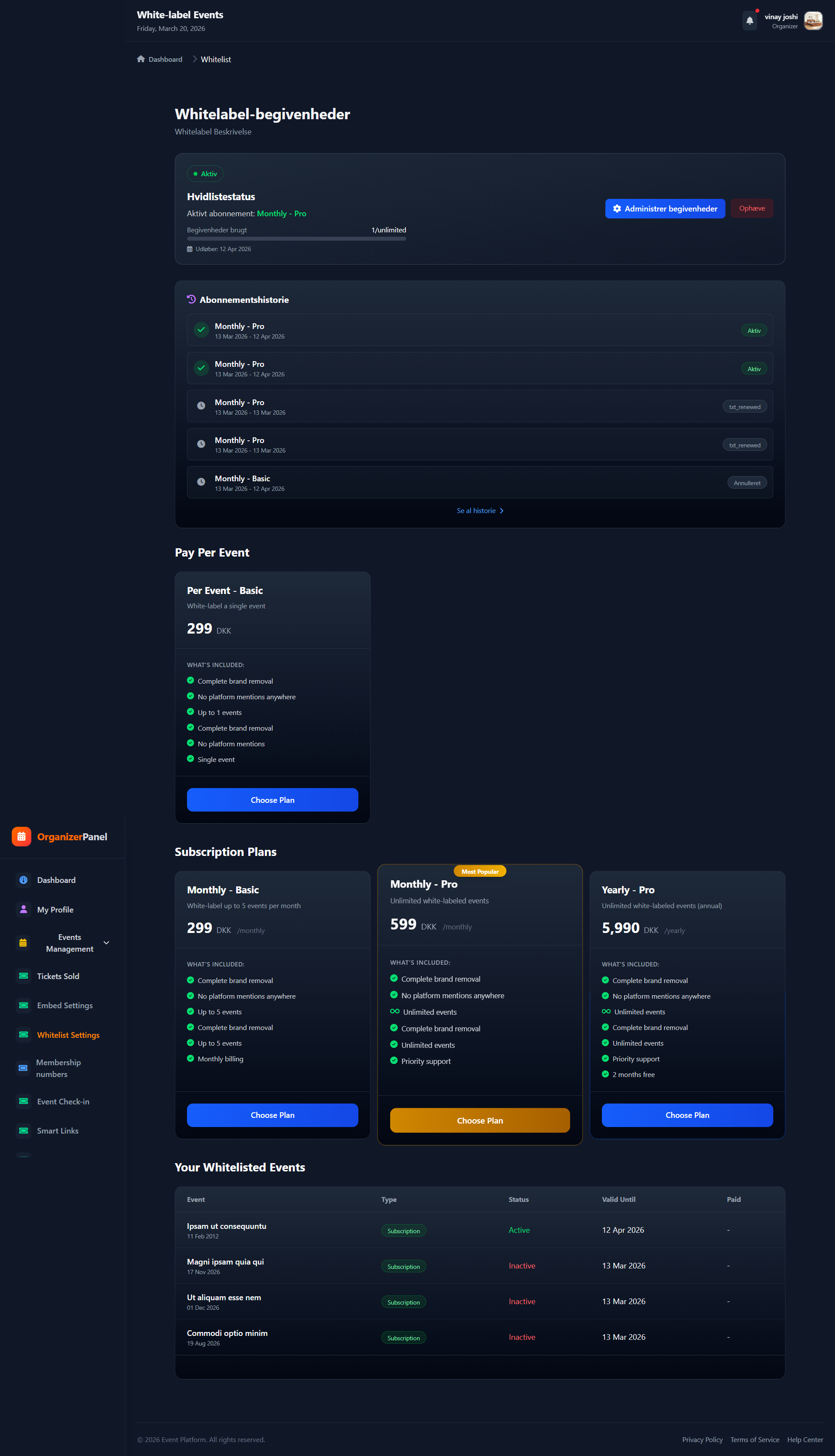Step 1: Go to Whitelist Settings
